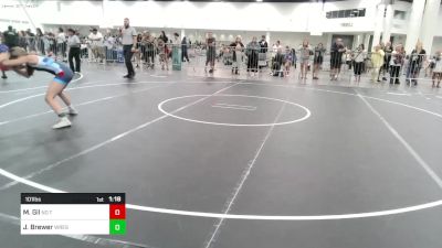 101 lbs Semifinal - Marie Gil, No Team vs Jasmine Brewer, Wrestling Academy Of The Rockies