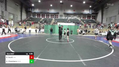 69 lbs Round Of 16 - Rory Scott, The Storm Wrestling Center vs Korr Chambers, Rockmart Takedown Club