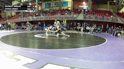 115 lbs Round 3 (6 Team) - Sophia Crumly, Bennington vs McKinley Segelke, Minden