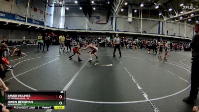 88 lbs Round 4 (10 Team) - Owen Bergman, Headhunters vs Amari Holmes, U2 Uprising Blue