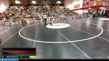 77 lbs Champ. Round 1 - Ridge Spence, Lincoln Middle School vs Bronson Haun, Shoshoni Junior High School