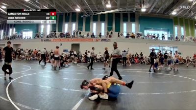 138 lbs Cons. Round 3 - Luke Snyder, Crystal River Prates vs Langston Mills, Saint Johns Silverbacks