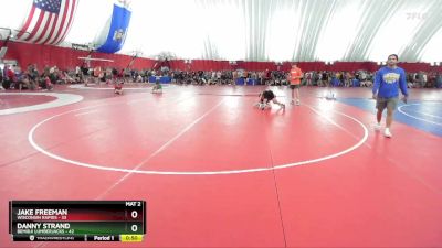 99-101 lbs Round 1 - Jake Freeman, Wisconsin Rapids vs Danny Strand, Bemidji Lumberjacks