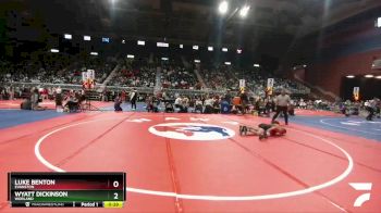3A-120 lbs 5th Place Match - Wyatt Dickinson, Worland vs Luke Benton, Evanston