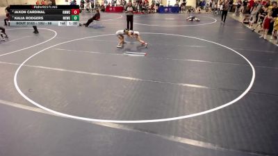 10U - 56 lbs Quarters - Kalia Rodgers, MN Elite Wrestling Club vs Jaxon Cardinal, Kasson-Mantorville Wrestling Club