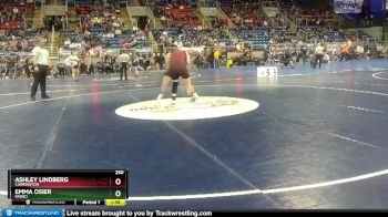 250 lbs Champ. Round 1 - Ashley Lindberg, Carrington vs Emma Osier, Fargo