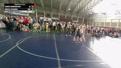 118 lbs Champ. Round 2 - James Barrington, Timpanogos Wrestling vs Brock Vickers, Westlake Wrestling Club