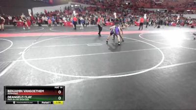 210 lbs Semifinal - Deangelo Clay, MGM Silver Spartans vs Benjamin VanGoethem, Kewaunee