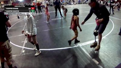 57-58 lbs 1st Place Match - Harper Martin, 2TG (Girls) vs Harper Evans, League Of Heroes