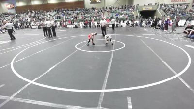 40 lbs Quarterfinal - Lincoln Cokinos, Mat Time vs Reese King, Crater Mat Club