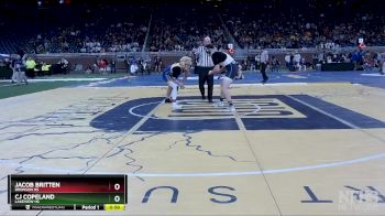 D4-190 lbs Quarterfinal - CJ Copeland, Lakeview HS vs Jacob Britten, Bronson HS