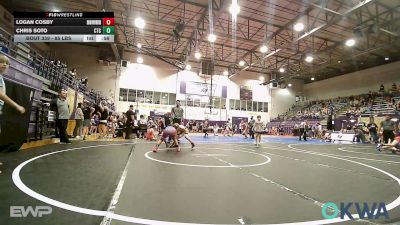 85 lbs Consi Of 4 - Logan Cosby, Skiatook Youth Wrestling vs Chris Soto, Chandler Takedown Club