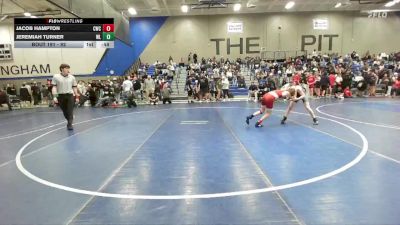 92 lbs Cons. Round 3 - Jacob Hampton, Champions Wrestling Club vs Jeremiah Turner, Westlake