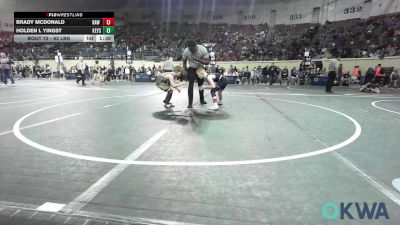 83 lbs Semifinal - Brady McDonald, Raw Wrestling Club vs Holden L Yingst, Keystone Kids Wrestling Club