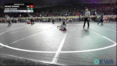 100 lbs Consi Of 8 #2 - Michael Rodgers, Newcastle Youth Wrestling vs Jacen Calhoun, Lions Wrestling Academy