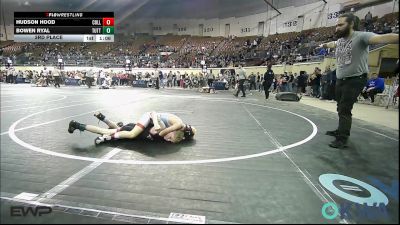 67 lbs 3rd Place - Hudson Hood, Collinsville Cardinal Youth Wrestling vs Bowen Ryal, Tuttle Wrestling Club