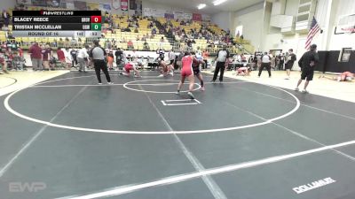 126 lbs Round Of 16 - Blacey Reece, Grove JH Girls vs Tristan McClellan, Union Girls JH