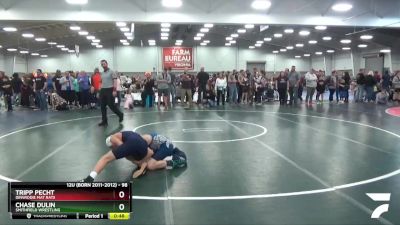 98 lbs Cons. Round 4 - Tripp Pecht, Dinwiddie Mat Rats vs Chase Dulin, Smithfield Wrestling