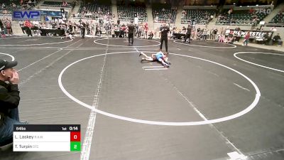 64 lbs Rr Rnd 4 - Lincoln Laskey, R.A.W. vs Tanner Turpin, Owasso Takedown Club