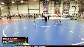 110 lbs Rd# 6- 9:00am Saturday Final Pool - Beckham Zachmeier, No Escape W.A. vs Blake Knoebel, PA White