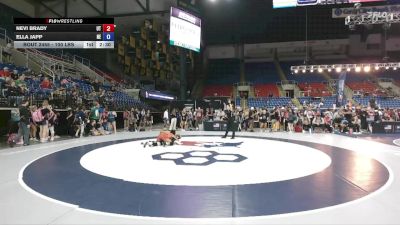100 lbs Cons. Rd Of 32 - Nevi Brady, UT vs Ella Japp, NE