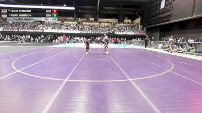 130 lbs Champ. Round 1 - Reddi Johnson, Kansas City-Washington HS vs Lexie Schwind, Maize South HS