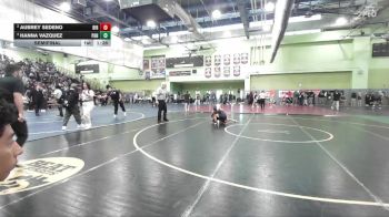 105 lbs Semifinal - Hanna Vazquez, PANORAMA vs Aubrey Sedeno, BIRMINGHAM
