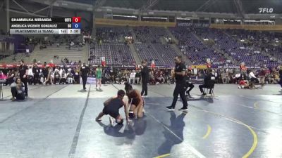 117 lbs Placement (4 Team) - Shammilka Miranda, University Of The Cumberlands vs Angelica Vicente Gonzalez, Doane