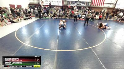 90 lbs Cons. Semi - Cache Hearty, Northside Wrestling Club vs Brody Vuksinick, Timpanogos