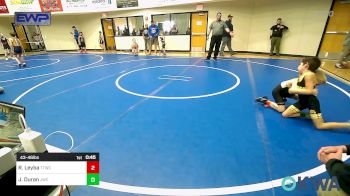 43-46 lbs Rr Rnd 1 - Ronnie Leyba, Team Tulsa Wrestling Club vs Jantzen Duran, Jay Wrestling Club