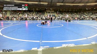 73 lbs Consi Of 8 #2 - Mia Dominguez, Crusader Wrestling vs A'Raeya Richardson, MNW Cougars