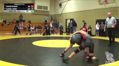 103 lbs Cons. Round 4 - Justin Rosiak, Sutter Middle School vs Caden Lopez, Woodlake