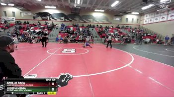 56 lbs Quarterfinal - Joseph Menia, Ascend Wrestling Academy vs Apollo Baca, Lake Stevens Wrestling Club