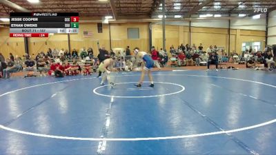 157 lbs Champ. Round 2 - Jesse Cooper, Clackamas Community College vs Ethan Owens, Eastern Oregon University