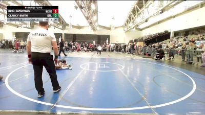 57 lbs Rr Rnd 9 - Beau McKeown, Mat Assassins White vs Clancy Smith, ICWL Bruisers Elite