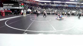 138 lbs Quarterfinal - Serenity Watson, Enid Youth WC vs Saddie Dutler, Jesup Mat Club