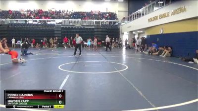 197 lbs Champ. Round 2 - Prince Gainous, Lassen College vs Hayden Kapp, Santa Ana College