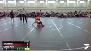 92 lbs Round 5 (6 Team) - Jax Aberegg, The Wrestling Mill vs Camden Hook, Contenders Blue