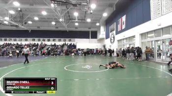 113 lbs Champ. Round 2 - Brayden O`Neill, Mater Dei vs Gerardo Tellez, LB Poly