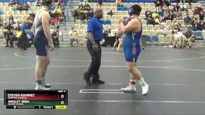 215 lbs 7th Place Match - Steven Ramirez, DeMatha Catholic vs Wesley Seba, Gilman School