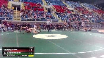 170 lbs Placement Matches (8 Team) - DeJarius Jones, W4-Minot vs Eli Christopherson, E2-Fargo Davies
