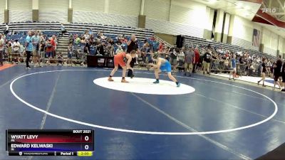 98 lbs Champ. Round 1 - Wyatt Levy, PA vs Edward Kelwaski, IN