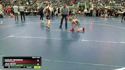 85 lbs Champ. Round 2 - Jack Keats, Jackson County Wrestling vs August Hennings, Nebraska Boyz