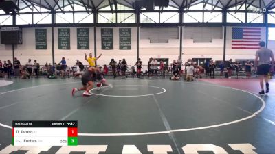 112-118 lbs Quarterfinal - Justin Forbes, Victory Elite vs David Perez, Wheeling High School