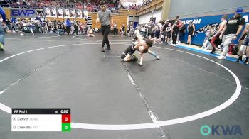 58 lbs Rr Rnd 1 - Kamdyn Carver, D3 Wrestling Cluib vs Darren Cuevas, Little Axe Takedown Club