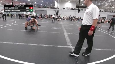 215 lbs Round 3 (6 Team) - Brannock Barlow, Team Shutt GT vs Josh Larrimore, Grit Mat Club Red