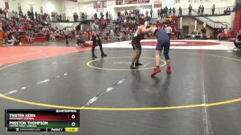 190 lbs Quarterfinal - Tristen Kern, Davenport Central vs Preston Thompson, Center Point-Urbana