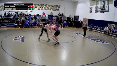 139 lbs Champ. Round 1 - Brandon Hua, Peters Township vs Jesse Fisher, New Castle
