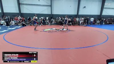 150 lbs Champ. Round 1 - Teegen Stolen, Rebels Wrestling Club vs Isaiah Rogers, South West Washington Wrestling Club