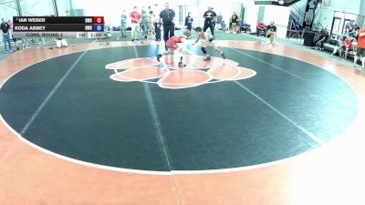 74 lbs Semis - Ian Weber, Ringers Wrestling Club vs Koda Abbey, Hartland Wrestling Club